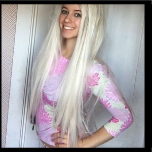 Preppy Lilly Pullizer Pink Flower 🌸 🌺 bloom top